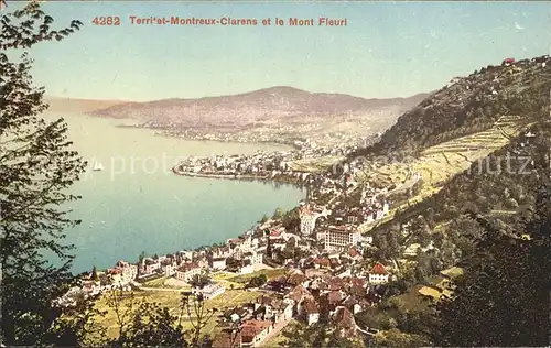 Territet Montreux Clarens et le Mont Fleuri / Montreux /Bz. Vevey