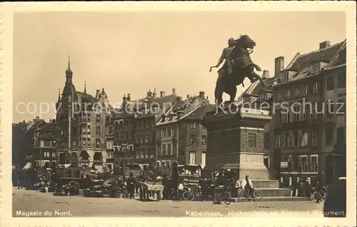 Kobenhavn Hojbroplads og Absalons Monument Kat. Kopenhagen