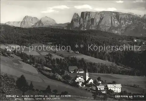 Renon Ritten Auna di Sopra Oberinn Dolomiten Kat. Renon Ritten Suedtirol