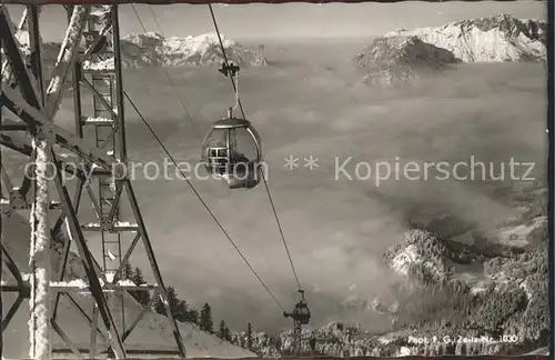 Foto Zeitz F.G. Nr. 1030 Jennerseilbahn Koenigssee  Kat. Berchtesgaden