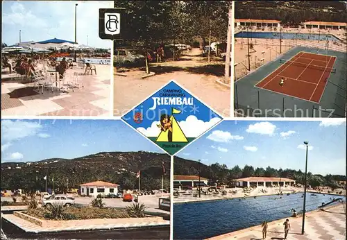 Playa de Aro Cataluna Camping Caravaning Riembau Schwimmbad Tennisplatz Restauration Kat. Baix Emporda