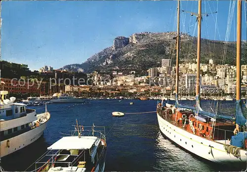 Monaco Le Port Le Palais Princier et la Tete de Chien Kat. Monaco