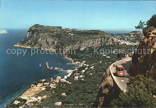 Capri Panorama e strada per Anacapri Kat. Golfo di Napoli