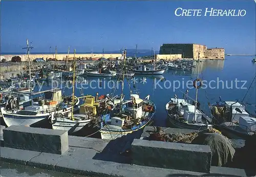 Crete Kreta Heraklio Hafenpartie Kat. Insel Kreta