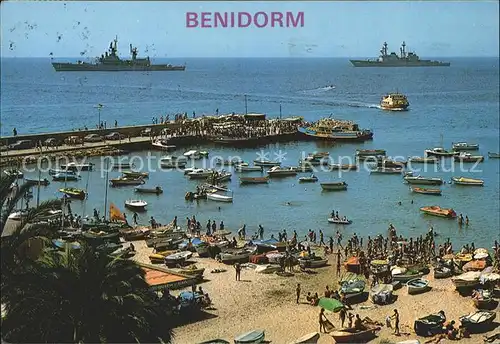 Benidorm Puerto y playa Poniente Fregatten Kat. Costa Blanca Spanien