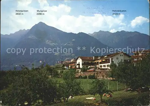Dorf Tirol NFI Naturfreundehaus Pension Restaurant Kat. Tirolo