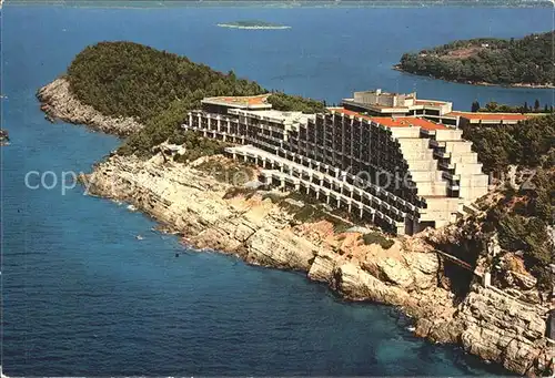 Cavtat Dalmatien Hotel an der Kueste Fliegeraufnahme Kat. Kroatien