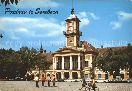 Sombor Rathaus Kat. Serbien