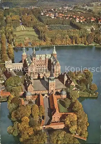 Frederiksborg Schloss Fliegeraufnahme Kat. Frederiksberg