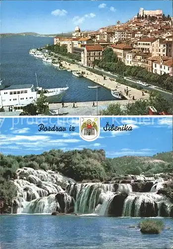 Sibenik Hafen Wasserfaelle Kat. Kroatien