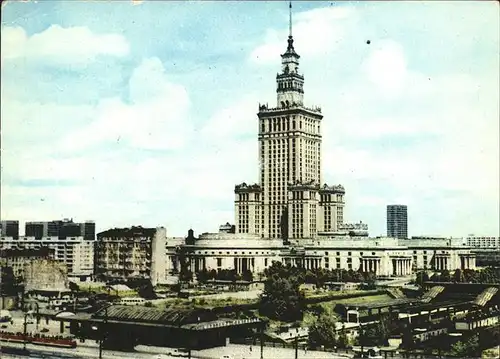 Warszawa Palac Kultury i Nauki Palast Kat. Warschau Polen