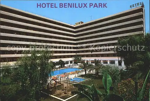 Benidorm Hotel Benilux Park Swimming Pool Kat. Costa Blanca Spanien