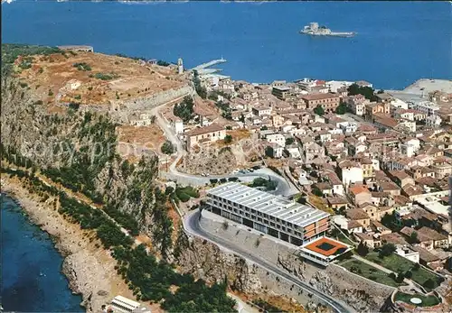 Nauplia Nauplion Stadtbild mit Bourtzi Fliegeraufnahme Kat. Nafplio