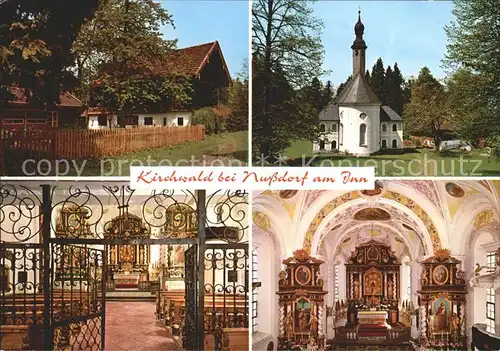 Kirchwald Nussdorf Einsiedelei Wallfahrtskirche Altar Kat. Nussdorf am Inn