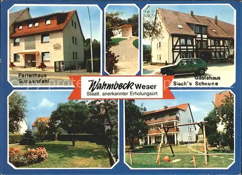 Wahmbeck Weserbergland Ferienhaus Gaestehaus Kinderspielplatz Kat. Bodenfelde