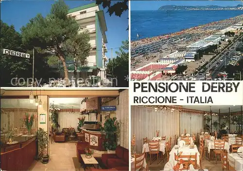 Riccione Pensione Derby Restaurant Strand Kat. Italien
