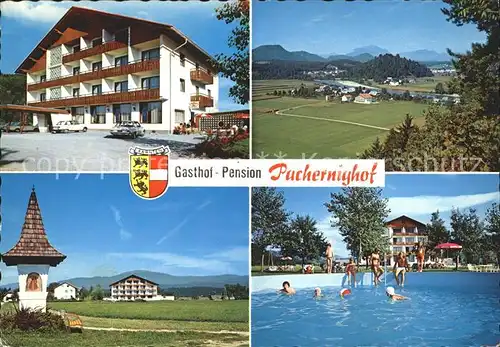 St Egyden Velden Gasthof Pension Pachernighof Swimming Pool Alpenblick Kat. Velden am Woerther See