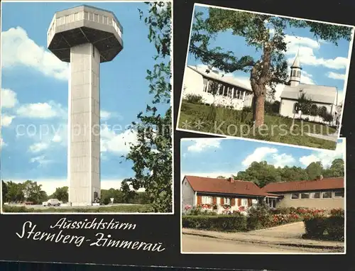 Zimmerau Sternberg Aussichtsturm Kirche Kat. Sulzdorf a.d.Lederhecke