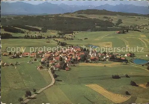 Rettenbach Oberbayern Allgaeuer Alpen Tiroler Hochgebirge Fliegeraufnahme