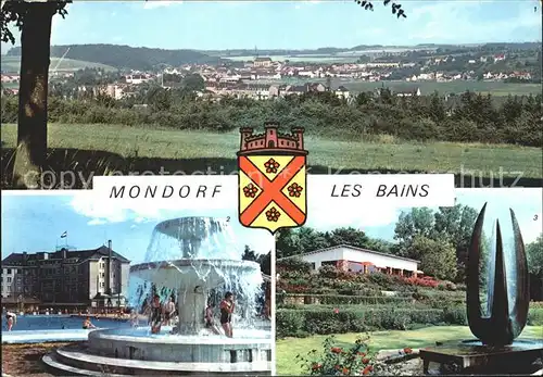 Mondorf les Bains Panorama Piscine et Casino Roseraie et Milk Bar Kat. Luxemburg