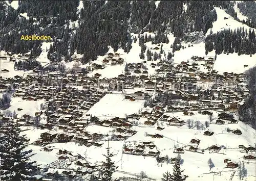 Adelboden Blick ins Tal Wintersportplatz Kat. Adelboden