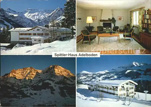 Adelboden Spittler Haus Diakonissenanstalt Riehen Alpenpanorama Kat. Adelboden