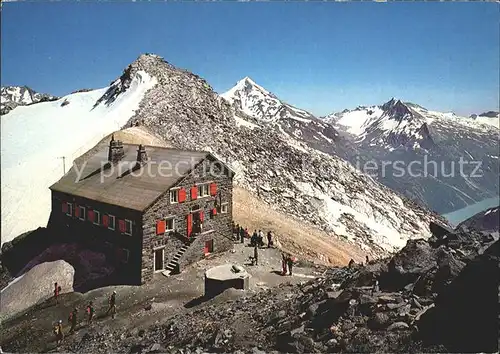 Britanniahuette Schutzhaus Walliser Alpen Kat. Saas Fee