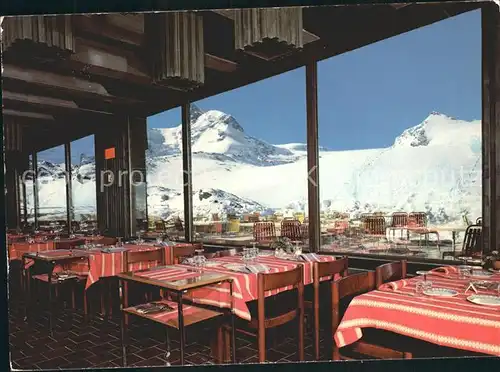 Zermatt VS Restaurant Glacier Theodul Trockener Steg Kleines Matterhorn Kat. Zermatt