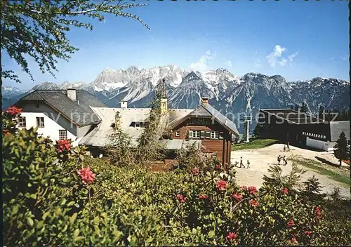 Schladmingerhuette Bergstation Planaibahn Alpenpanorama Kat. Schladming Steiermark