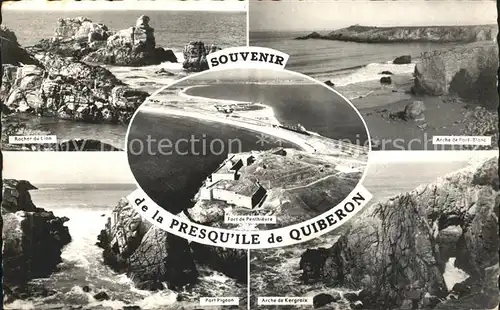 Presqu Ile de Quiberon Rocher du Lion Fort de Penthievre Arche Port Kat. Rennes