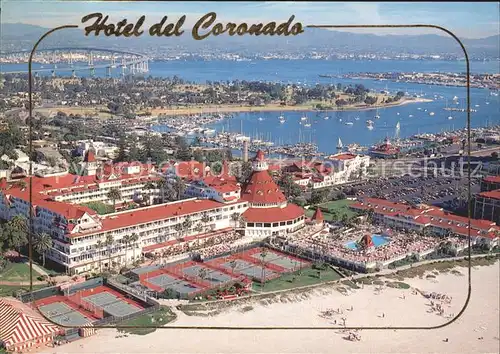 Coronado Beach Hotel del Coronado Fliegeraufnahme Kat. Coronado