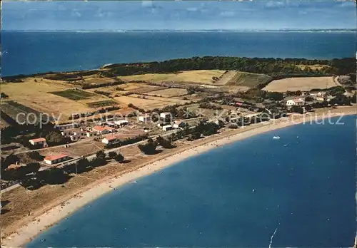 Ile d Aix Vue generale aerienne La plage aux coquillages