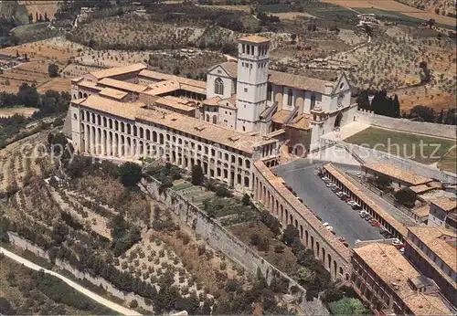 Assisi Umbria Veduta aerea della Basilica di San Francesco Kat. Assisi