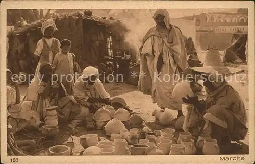 Nomaden Nomades Beduines Marche Markt  Kat. Algerien