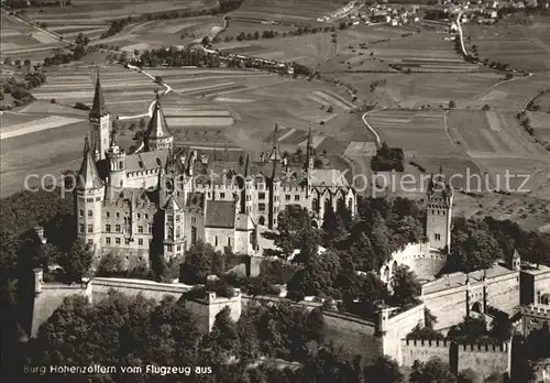 Hohenzollern Fliegeraufnahme Burgwirtschaft Fliegeraufnahme Kat. Hechingen