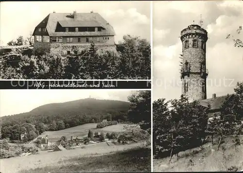 Hochwald Zittau HOG Hochwaldbaude Hochwaldturm Kat. Zittau