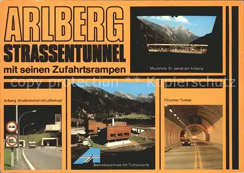 Arlberg Strassentunnel Kat. Oesterreich