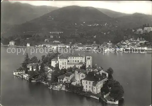 Isola San Giulio Fliegeraufnahme  Kat. Italien