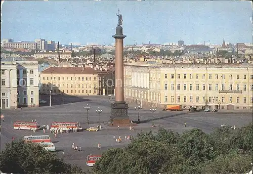 St Petersburg Leningrad Alexanderkolonnen / Russische Foederation /Nordwestrussland