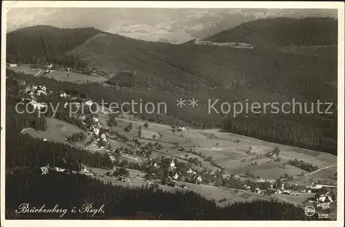 Brueckenberg Riesengebirge Blick von der Koppe Kat. Tschechische Republik