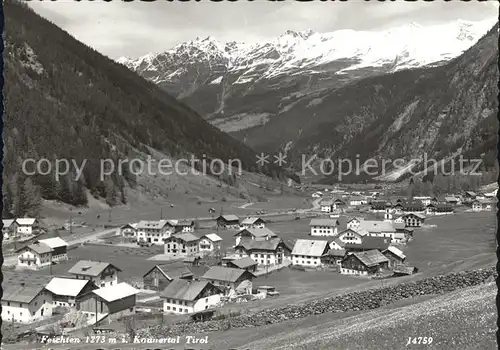 Feichten Kaunertal Panorama Kat. Tirol