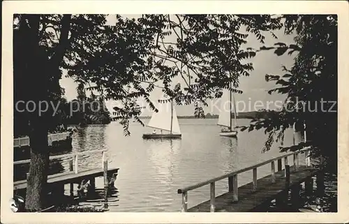 Egsdorf Teupitz Teupitzsee Segeln Steg Kat. Teupitz