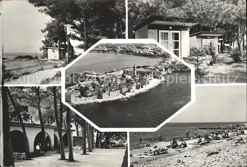 Umag Umago Istrien Bungalowsiedlung Strand Fliegeraufnahme Kat. Kroatien