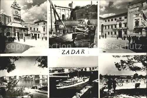 Zadar Zadra Zara Teilansichten Dampfer Hafen Kat. Kroatien
