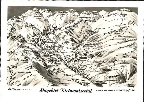 Riezlern Kleinwalsertal Vorarlberg Skigebiet Kleinwalsertal Skitouren Kat. Mittelberg