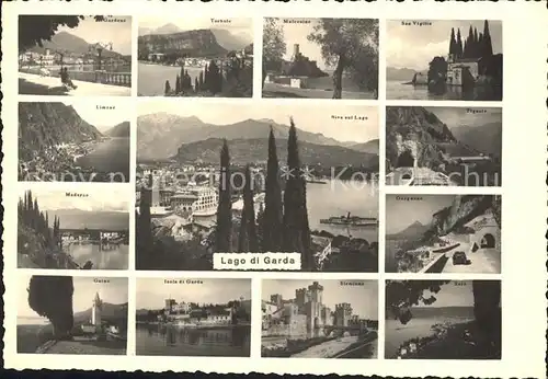 Lago di Garda und umliegende Staedte Kat. Italien