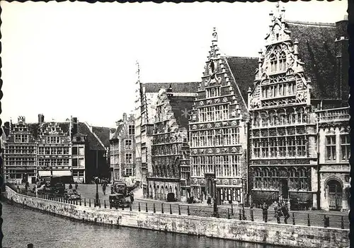 Gand Belgien Quai aux Herbes Kat. Gent Flandern