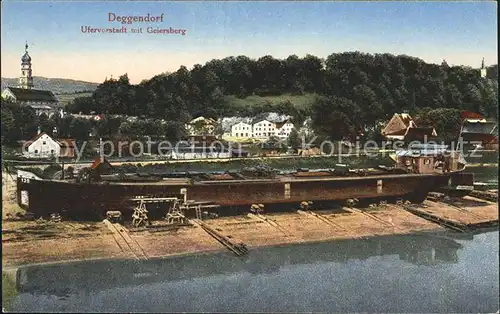 Deggendorf Donau Ufervorstadt mit Geiersberg / Deggendorf /Deggendorf LKR