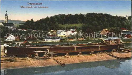 Deggendorf Donau Ufervorstadt mit Geiersberg / Deggendorf /Deggendorf LKR