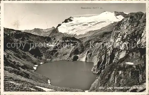 Lago Sfundau Panorama Basodino Tessiner Alpen Kat. Cevio